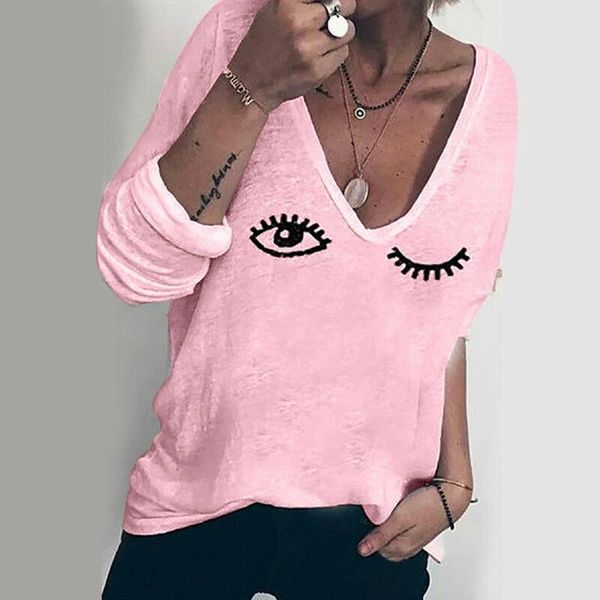 women's t-shirt 2021 est fashion women ladies short sleeve summer v neck t shirt heart eyes printed casual tee, White
women's t-shirt 2021 est fashion women ladies short sleeve summer v neck t shirt heart eyes printed casual tee, White