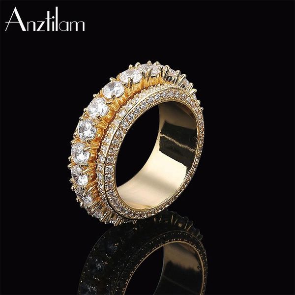 cluster rings az rotatable gold color iced out with full bling cubic zircon stone for man rapper hip hop jewelry gifts, Golden;silver
cluster rings az rotatable gold color iced out with full bling cubic zircon stone for man rapper hip hop jewelry gifts, Golden;silver