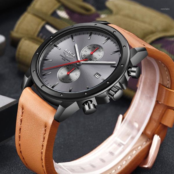 mens watches waterproof sport chronograph wrist watch men quartz military date leather relogio masculino wristwatches, Slivery;brown
mens watches waterproof sport chronograph wrist watch men quartz military date leather relogio masculino wristwatches, Slivery;brown
