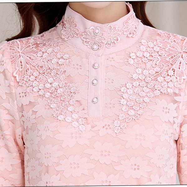 women's blouses & shirts lace women blouse and solid turtleneck slim office lady elegant thin buttoming all match white
women's blouses & shirts lace women blouse and solid turtleneck slim office lady elegant thin buttoming all match white