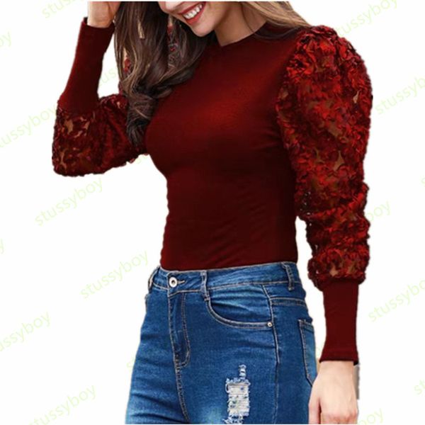 womens lace fashion round neck long sleeve t-shirt ladies solid color slim bottom shirt s-2xl, White
womens lace fashion round neck long sleeve t-shirt ladies solid color slim bottom shirt s-2xl, White