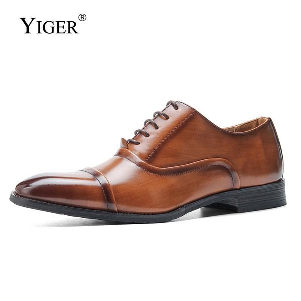 dress shoes yiger men's oxford man business male formale lace up brown soft leather 2021, Black
dress shoes yiger men's oxford man business male formale lace up brown soft leather 2021, Black