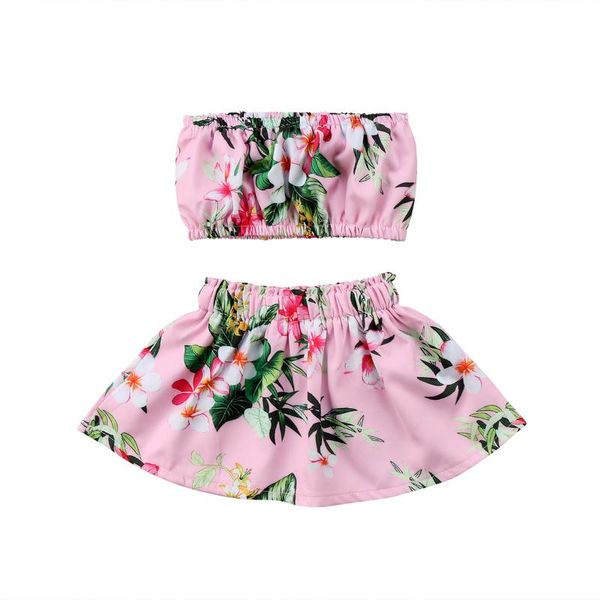 clothing sets 0-3y summer casual toddler baby girls clothes flowers printed off shoulder sleeveless crop short skirts 2pcs, White
clothing sets 0-3y summer casual toddler baby girls clothes flowers printed off shoulder sleeveless crop short skirts 2pcs, White
