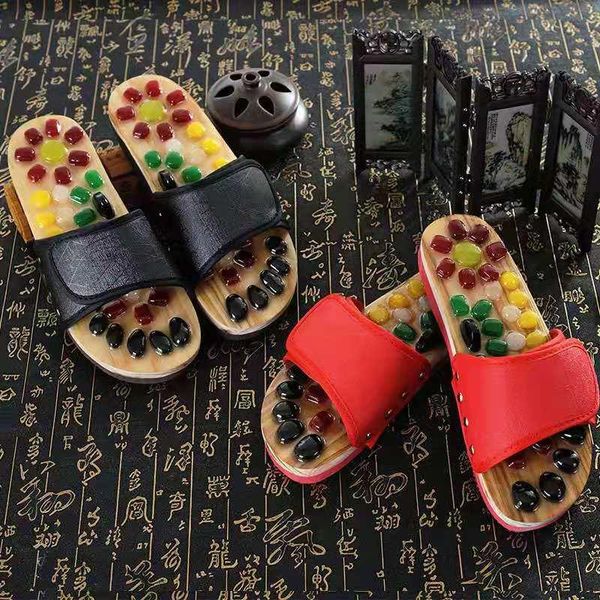 slippers chinese massage health shoes slides cobblestone accupressure indoor pedicure acupoint healthcare flat, Black
slippers chinese massage health shoes slides cobblestone accupressure indoor pedicure acupoint healthcare flat, Black