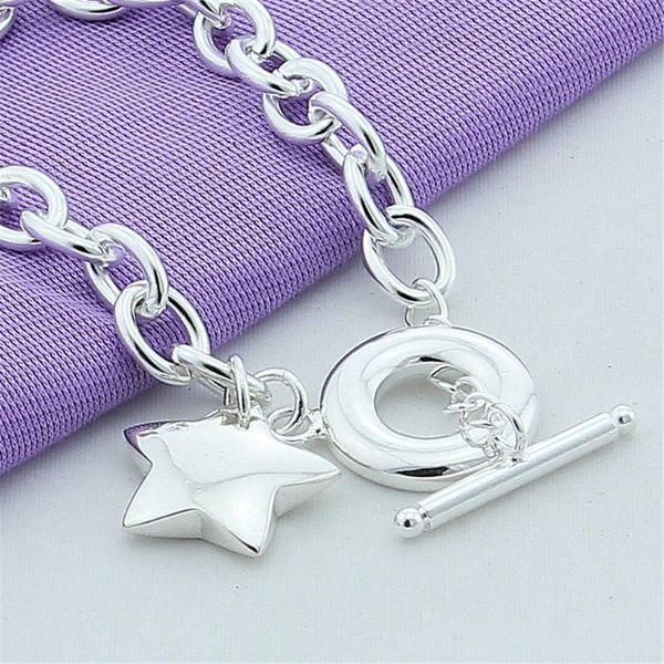charm bracelets 925 silver delicate solid star to-clasp bracelet for women wedding engagement birthday anniversary fashion jewelry, Golden;silver
charm bracelets 925 silver delicate solid star to-clasp bracelet for women wedding engagement birthday anniversary fashion jewelry, Golden;silver