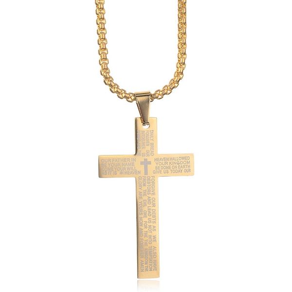 stainless steel mens womens cross necklaces lords prayer pendants necklace fashion jewelry gifts, Silver
stainless steel mens womens cross necklaces lords prayer pendants necklace fashion jewelry gifts, Silver