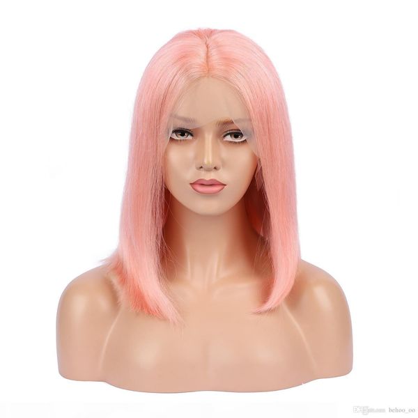 pink bob wigs brazilian silky straight human hair lace front wig for black woman remy hair, Black;brown
pink bob wigs brazilian silky straight human hair lace front wig for black woman remy hair, Black;brown