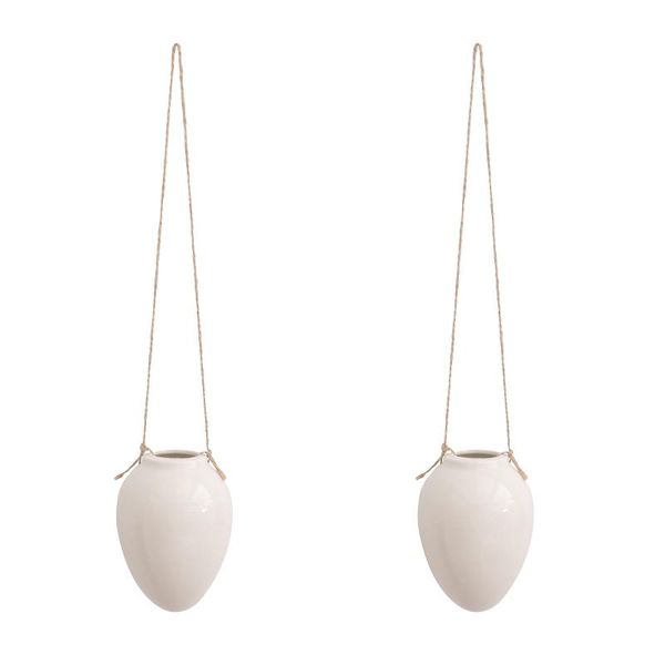 other garden supplies 2pcs household hanging flowerpots simple style ceramic plant pots
other garden supplies 2pcs household hanging flowerpots simple style ceramic plant pots