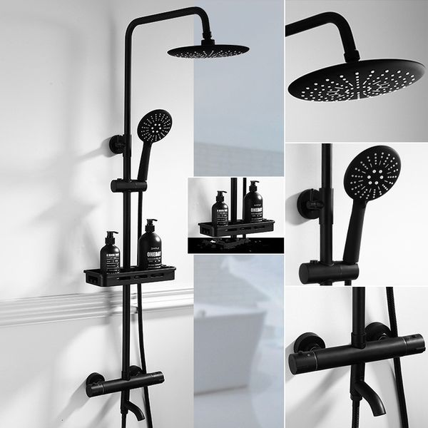 2021 new thermostatic sets with bathroom shelf black mixer tap brass bath & shower set bathtub faucet blhs
2021 new thermostatic sets with bathroom shelf black mixer tap brass bath & shower set bathtub faucet blhs