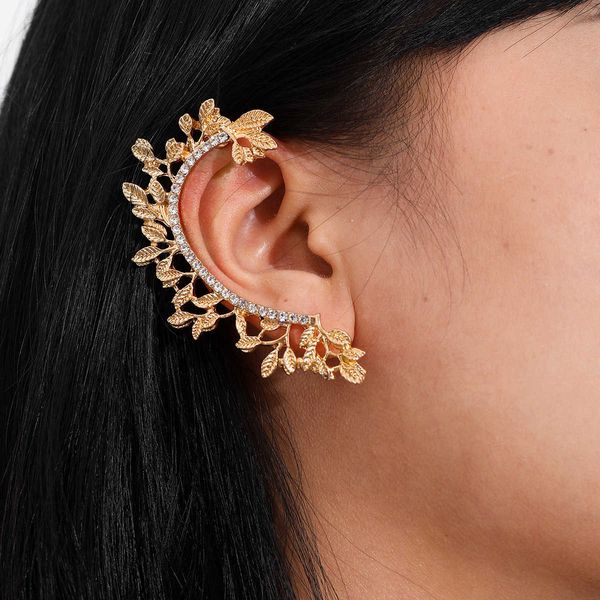 fashionable creative jewelry autumn diamond earrings, simple and fresh leaf ear clip, Silver
fashionable creative jewelry autumn diamond earrings, simple and fresh leaf ear clip, Silver