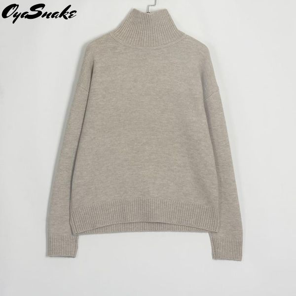 women's sweaters oyasnake turtleneck women pullover femme jumper two side wear ladies solid soft knitwear autumn winter, White;black
women's sweaters oyasnake turtleneck women pullover femme jumper two side wear ladies solid soft knitwear autumn winter, White;black