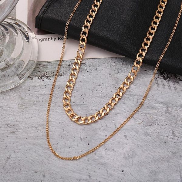 chains punk layered chain necklace neck for women vintage exaggerated golden goth hoop metal 2021 clavicle jewelry, Silver
chains punk layered chain necklace neck for women vintage exaggerated golden goth hoop metal 2021 clavicle jewelry, Silver