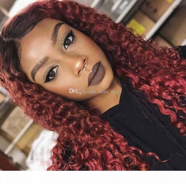 two tone 1b 99j ombre brazilian kinky curly human hair wigs glueless full lace wigs lace front wigs for black women, Black;brown
two tone 1b 99j ombre brazilian kinky curly human hair wigs glueless full lace wigs lace front wigs for black women, Black;brown