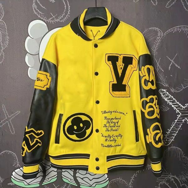 hip hop baseball jacket men harajuku streetwear letter flocking embroidery varsity uniform jacket 2022 autumn loose casual coat, Black;brown
hip hop baseball jacket men harajuku streetwear letter flocking embroidery varsity uniform jacket 2022 autumn loose casual coat, Black;brown