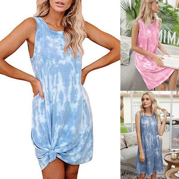 independent station womens summer european and american tie-dye gradient loose vest sleeveless dress, White;black
independent station womens summer european and american tie-dye gradient loose vest sleeveless dress, White;black