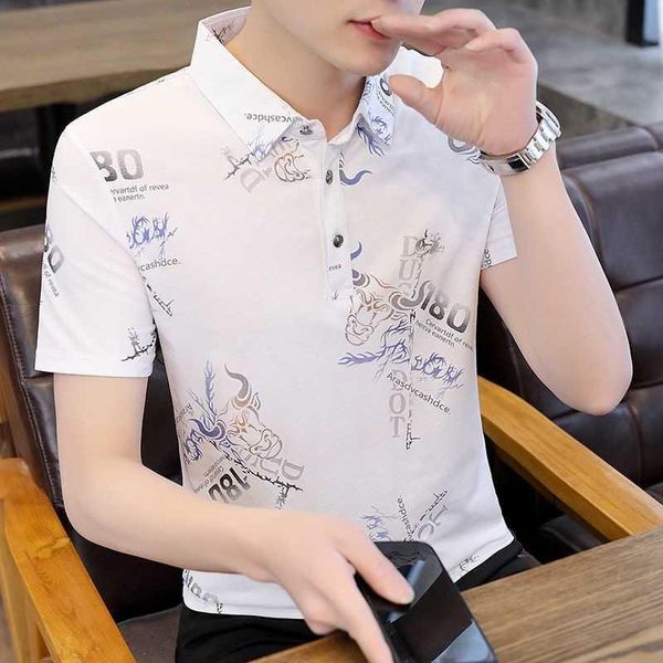 men's polos fashion bottom lapel clothing 2021 summer wear shirt style, White;black
men's polos fashion bottom lapel clothing 2021 summer wear shirt style, White;black