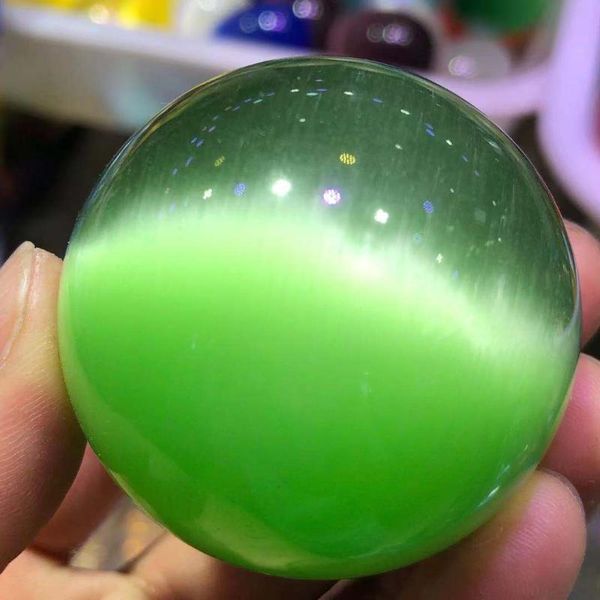 decorative objects & figurines 40-60mm rare natural crystal green cat eye ball 60mm + stand 5
decorative objects & figurines 40-60mm rare natural crystal green cat eye ball 60mm + stand 5