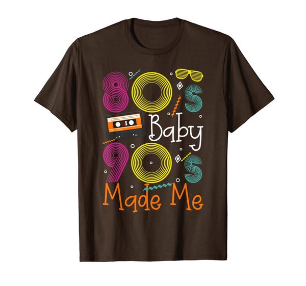 80s baby 90s made me retro gif i love the 80s t-shirt, White;black