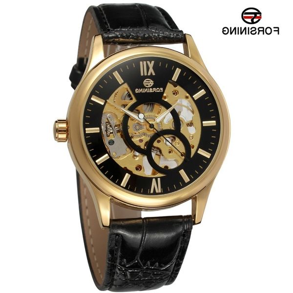 fucini forsing men's fashion hollow out mechanical watch, Slivery;brown
fucini forsing men's fashion hollow out mechanical watch, Slivery;brown