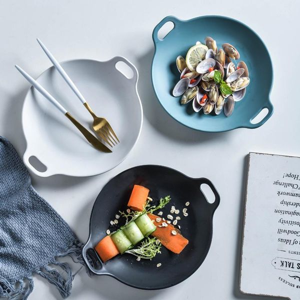 dishes & plates nordic ceramic plate dish home two-ear disc breakfast deep creative baking pan snack
dishes & plates nordic ceramic plate dish home two-ear disc breakfast deep creative baking pan snack