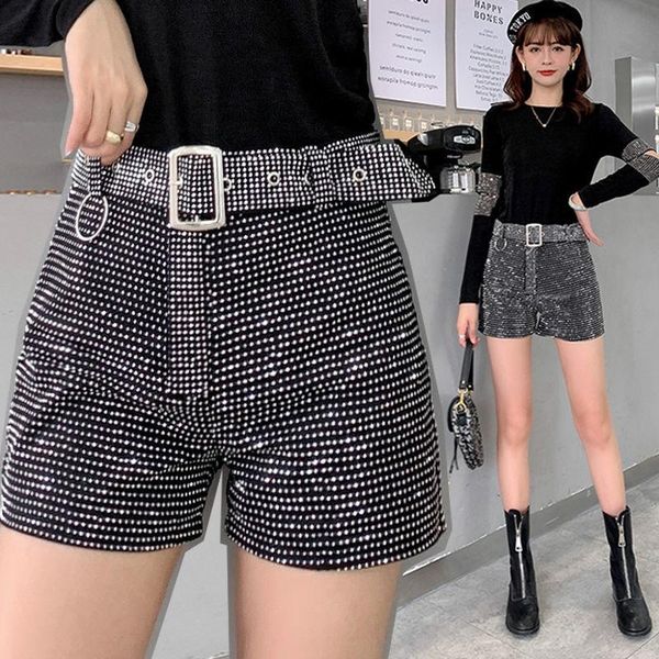women's shorts women 2021 fashion autumn winter pu leather sashes high waist wide leg ladies diamond c268, White;black
women's shorts women 2021 fashion autumn winter pu leather sashes high waist wide leg ladies diamond c268, White;black