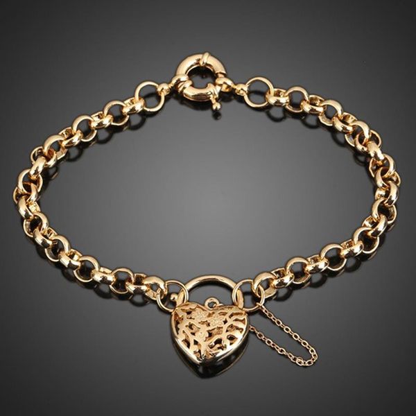 link, chain drop bracelet gold color women love heart link hallow out bracelets bangles valentine's day gift, Black
link, chain drop bracelet gold color women love heart link hallow out bracelets bangles valentine's day gift, Black