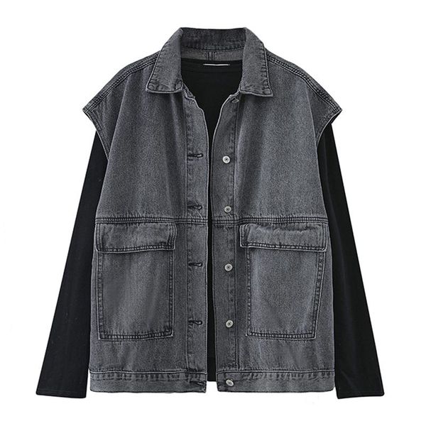 women's vests denim waistcoat women vest spring autumn large size single-breasted sleeveless jacket jeans casual short coat tooling fem, Black;white
women's vests denim waistcoat women vest spring autumn large size single-breasted sleeveless jacket jeans casual short coat tooling fem, Black;white