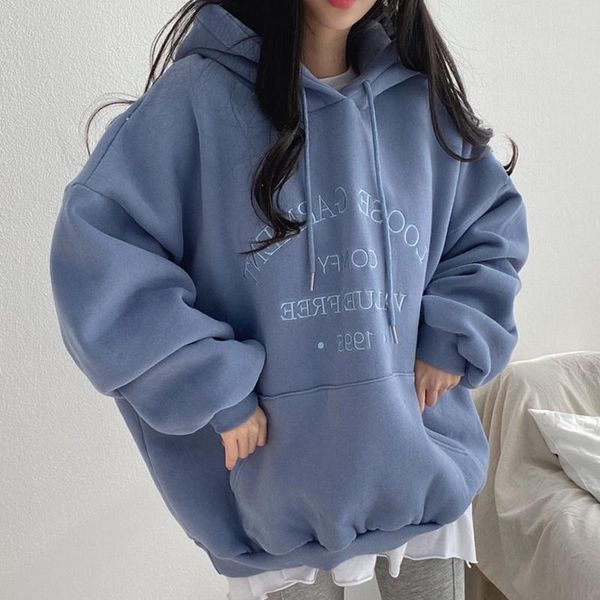 women's hoodies & sweatshirts autumn winter 2021 casual hooded women letter embroidery loose long sleeve warm plush oversize pullovers, Black
women's hoodies & sweatshirts autumn winter 2021 casual hooded women letter embroidery loose long sleeve warm plush oversize pullovers, Black