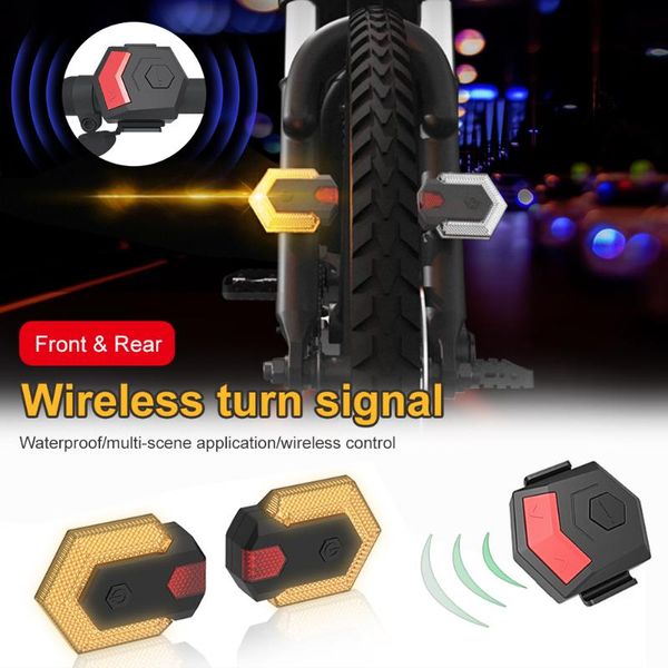 1 set bike turn signals front and rear light with smart wireless remote control bike tail light for cycling safety warning
1 set bike turn signals front and rear light with smart wireless remote control bike tail light for cycling safety warning