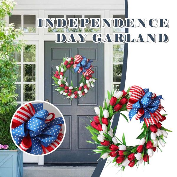 decorative flowers & wreaths independence day simulation wreath porch decoration hanging ornament artificial home decor
decorative flowers & wreaths independence day simulation wreath porch decoration hanging ornament artificial home decor