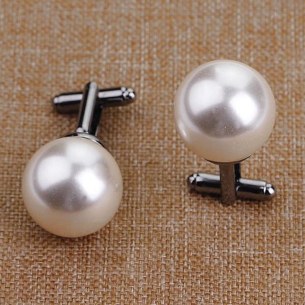 2pcs fashion pearl cufflinks shirt sleeve buttons clothes accessory gift gold luxury mens shirt cufflinks, White
2pcs fashion pearl cufflinks shirt sleeve buttons clothes accessory gift gold luxury mens shirt cufflinks, White