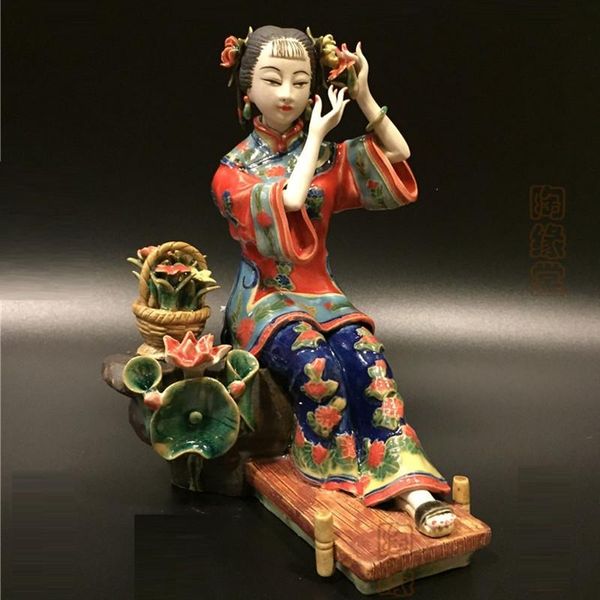 decorative objects & figurines ceramic classical painted art female figure statue antique chinese angels lady porcelain home decorations r41
decorative objects & figurines ceramic classical painted art female figure statue antique chinese angels lady porcelain home decorations r41