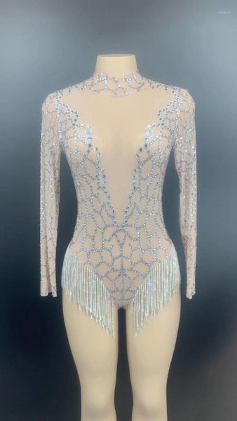 women's jumpsuits & rompers women silver shiny rhinestones fringes backless transparent net bodysuit dancer wear birthday celebrate out, Black;white
women's jumpsuits & rompers women silver shiny rhinestones fringes backless transparent net bodysuit dancer wear birthday celebrate out, Black;white