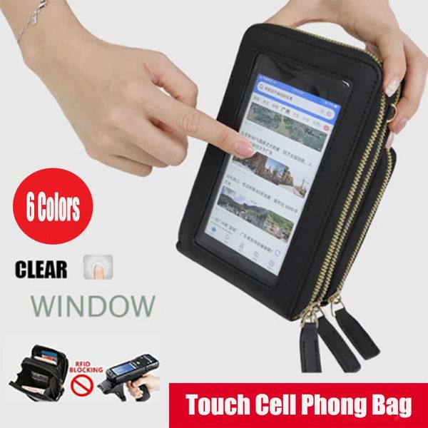 storage bags multifunctional touchable screen mobile phone bag pu shoulder female student small coin purse rfid
storage bags multifunctional touchable screen mobile phone bag pu shoulder female student small coin purse rfid