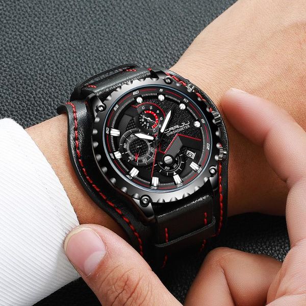 wristwatches reloje crrju male leather automatic date quartz watches men waterproof sport clock relogio masculino, Slivery;brown
wristwatches reloje crrju male leather automatic date quartz watches men waterproof sport clock relogio masculino, Slivery;brown
