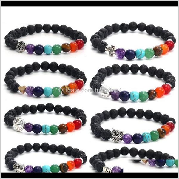 handmade 8mm 7 chakras natural lava stone beads bracelet for men buddha head tree of life owl elephant charm bracelet fashion jewelry krevg, Black
handmade 8mm 7 chakras natural lava stone beads bracelet for men buddha head tree of life owl elephant charm bracelet fashion jewelry krevg, Black