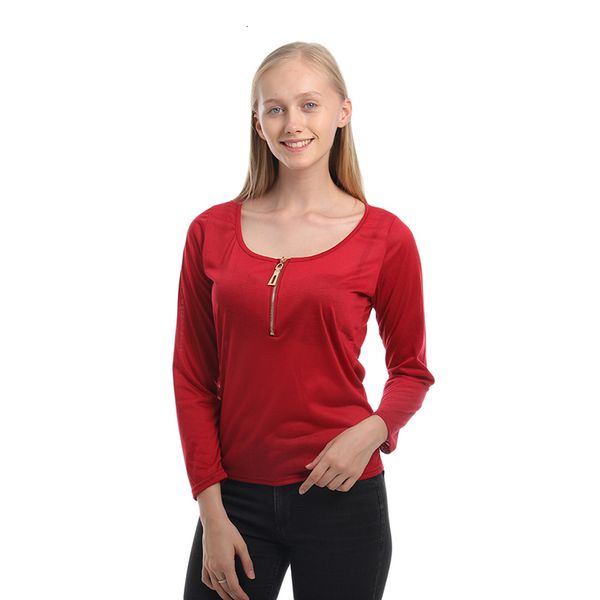 2021 t-shirt women rits long mouw u-neck used cato blind t-shirts lent herf slender women's top, White
2021 t-shirt women rits long mouw u-neck used cato blind t-shirts lent herf slender women's top, White