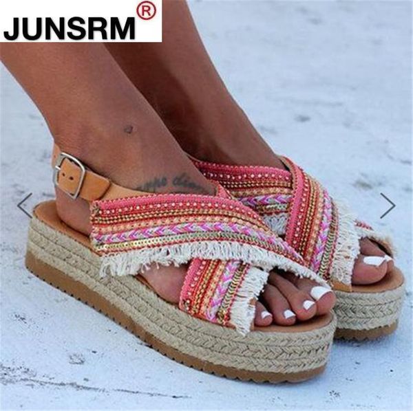 womens straw sandals open toe ankle tassel beaded roman shoes ethnic style thick-bottomed muffin with braided beaded back sandal, Black
womens straw sandals open toe ankle tassel beaded roman shoes ethnic style thick-bottomed muffin with braided beaded back sandal, Black