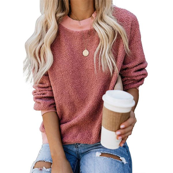 2021 new autumn women teddy woolen sweatshirt casual 7 colors female o neck thick long sleeve pullovers outwear 899z, Black
2021 new autumn women teddy woolen sweatshirt casual 7 colors female o neck thick long sleeve pullovers outwear 899z, Black
