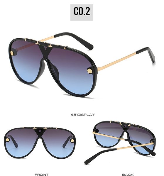 2021 one-piece sunglasses metal frame oculos de sol designer female vintage gradient sun glasses shades uv400, White;black
2021 one-piece sunglasses metal frame oculos de sol designer female vintage gradient sun glasses shades uv400, White;black