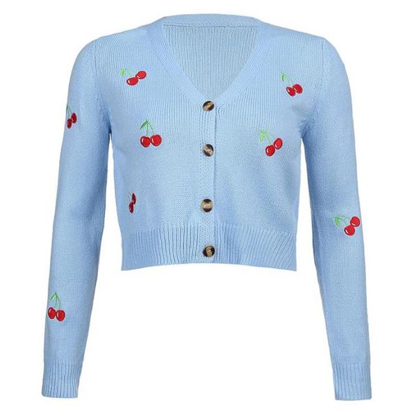 women's jackets women cardigans spring autumn vintage cherries embroidery long sleeve v-neck cropped knitting coat knitwear, Black;brown
women's jackets women cardigans spring autumn vintage cherries embroidery long sleeve v-neck cropped knitting coat knitwear, Black;brown