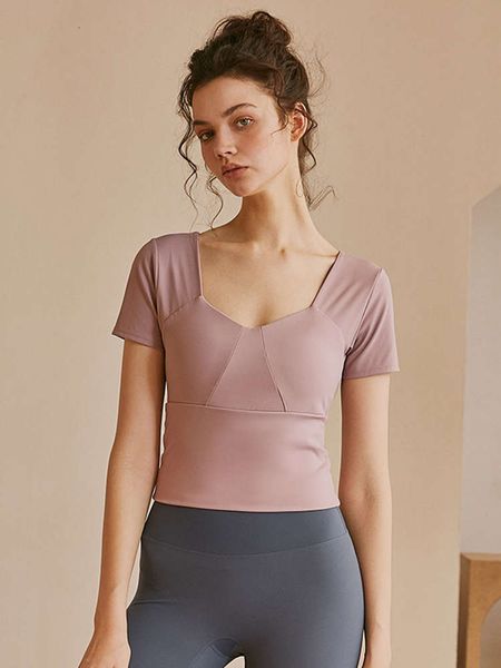 yoga dress with bra for women to wear slim and tight sports jacket for summer running training short sleeve t-shirt fitness suit, Gray
yoga dress with bra for women to wear slim and tight sports jacket for summer running training short sleeve t-shirt fitness suit, Gray