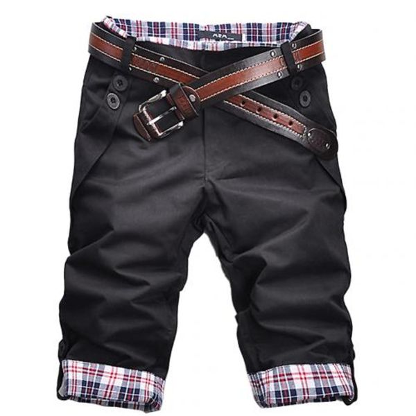 summer men casual plaid patchwork pockets buttons fifth pants loose beach shorts male summer sports workout bottoms clothing c0222, White;black
summer men casual plaid patchwork pockets buttons fifth pants loose beach shorts male summer sports workout bottoms clothing c0222, White;black