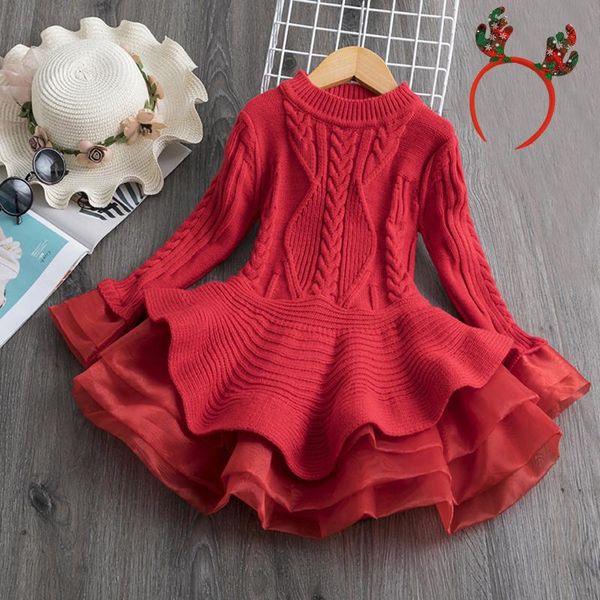 girl's dresses autumn winter christmas dress for girl clothes knitted long sleeve girls year children + hairband, Red;yellow
girl's dresses autumn winter christmas dress for girl clothes knitted long sleeve girls year children + hairband, Red;yellow