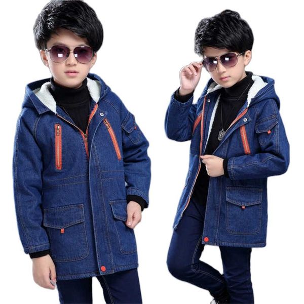 winter denim jacket for boy korean version plus velvet thickening keep warm mid-length hooded collar casual childrens clothing, Blue;gray
winter denim jacket for boy korean version plus velvet thickening keep warm mid-length hooded collar casual childrens clothing, Blue;gray