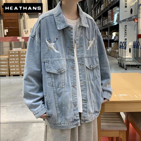 men's jackets denim male loose european american streetwear couple jacket men spring retro korean handsome autumn jean coat, Black;brown
men's jackets denim male loose european american streetwear couple jacket men spring retro korean handsome autumn jean coat, Black;brown
