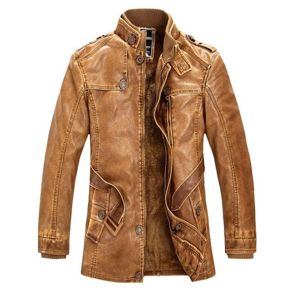 men's fur & faux winter leather jacket men casual washed motorcycle windbreaker warm chaqueta cuero hombre coats, Black
men's fur & faux winter leather jacket men casual washed motorcycle windbreaker warm chaqueta cuero hombre coats, Black