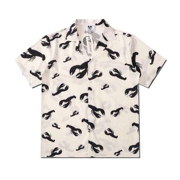men's casual shirts 2021 high street hawaiian lobster full print beach cardigan leisure short sleeves man, White;black
men's casual shirts 2021 high street hawaiian lobster full print beach cardigan leisure short sleeves man, White;black