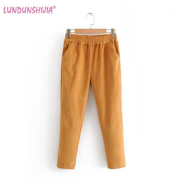 women's pants & capris lundunshijia 2021 winter women casual black white yellow corduroy calf-length harem size s-2xl
women's pants & capris lundunshijia 2021 winter women casual black white yellow corduroy calf-length harem size s-2xl