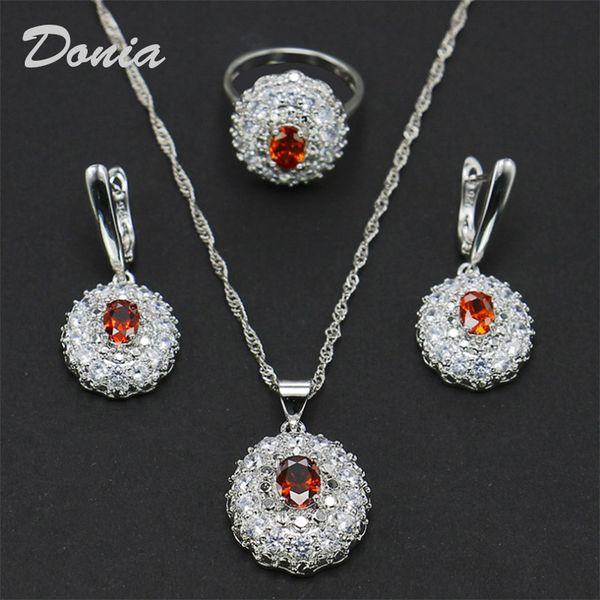 donia jewelry fashion circle zircon earrings necklace ring three piece wedding jewelry ladies banquet set decoration gift, Slivery;golden
donia jewelry fashion circle zircon earrings necklace ring three piece wedding jewelry ladies banquet set decoration gift, Slivery;golden